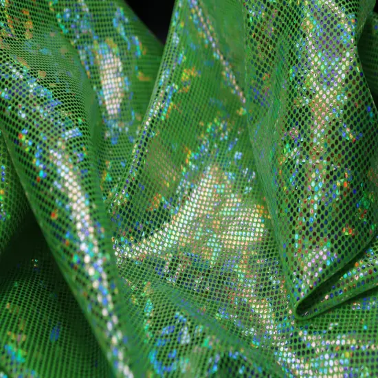 1 Yard Shattered Glass Spandex Fabric for Costumes Dancewear Leggings Activewear Projects (58"/60" )Inches Wide Neon Yellow {4}