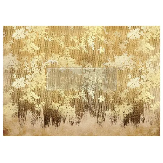 A1 Decoupage Fiber - Gilded Lace - 1 sheet, A1 size {1}