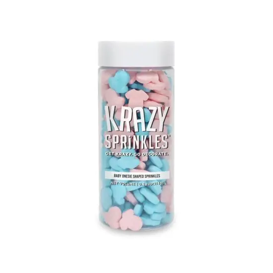 Krazy Sprinkles - Baby Onesies (1/2 Cup, 1x Jar) for Cakes, Ice Cream & Cookies {3}