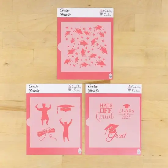 Graduation Day Party Cookie Stencil Bundle {1}