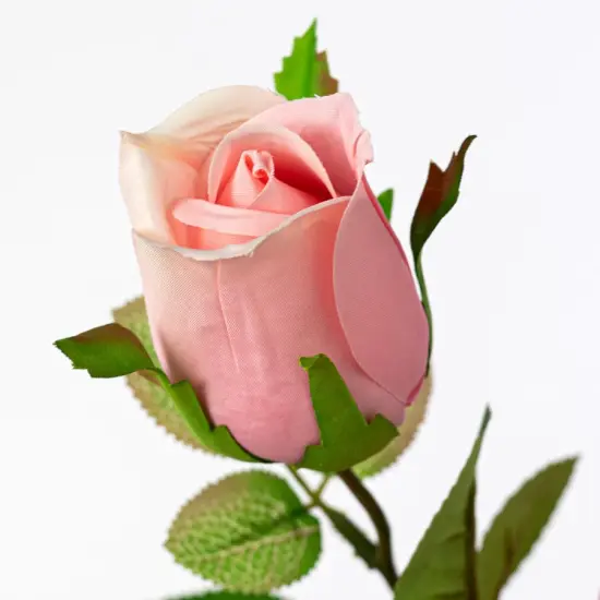 30" Pink Rose Spray &ndash; Realistic Faux Floral Stem {3}