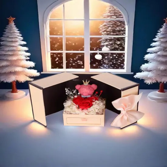 Mothers Day Gifts for Her Preserved Red Rose {3}