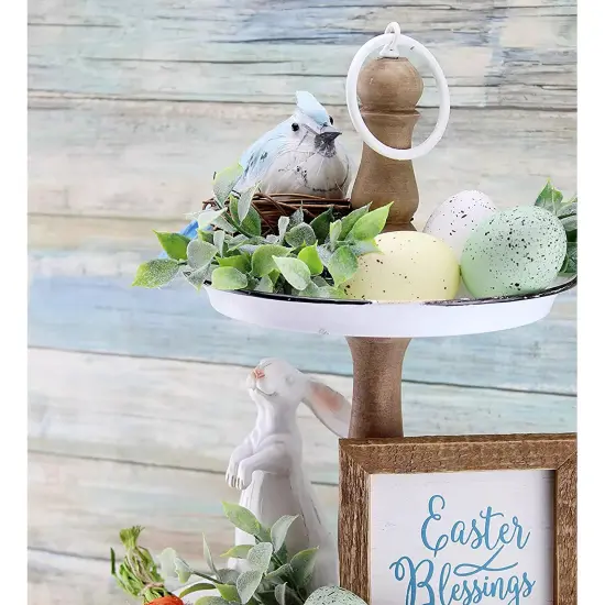 Blue Jays Artificial Birds 6ct Feathered Seasonal Decor {4}