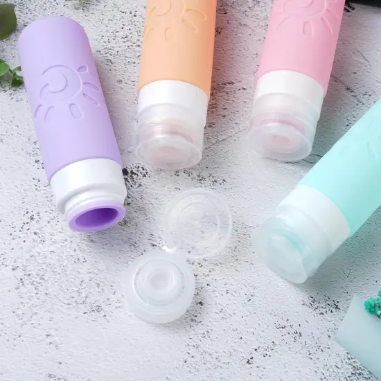 Travel Bottles Leak Proof Travel Tubs - (Multicolored C) {2}
