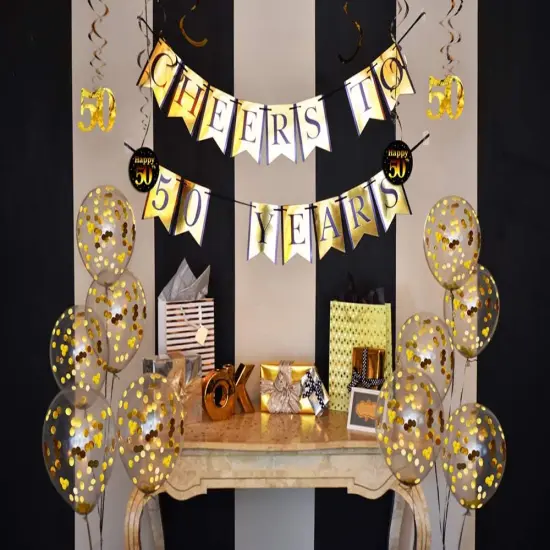 50th Birthday and Anniversary Decorations Party Pack {3}
