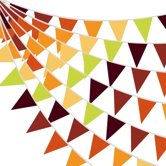 32.8 ft Fall Banners Pennant Flag {1}