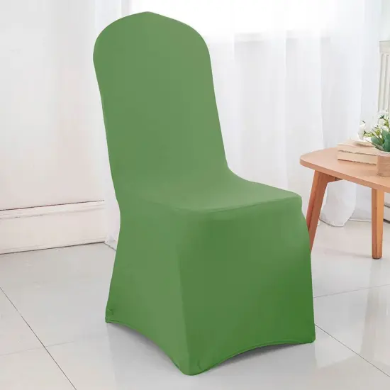 1 Piece Spandex Banquet Chair Cover Clover Green Stretch Wrinkle-Resistant Event Decoration. {2}
