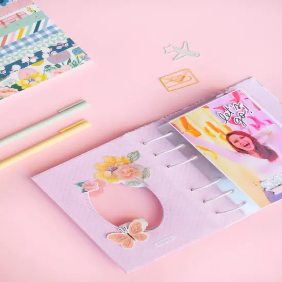 Maggie Holmes Round Trip Chipboard Stickers 12"X12"-Icons & Phrase {7}