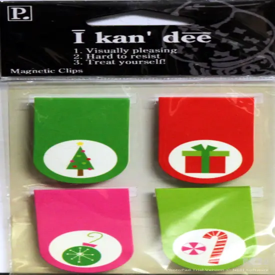 I Kan' Dee Christmas Magnetic Clips {1}