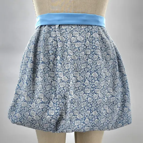 1 Yard Soft Blue Lightweight Rayon Crinkle Fabric For Dresses Blouses Skirts Crafts Width 50/52" {2}