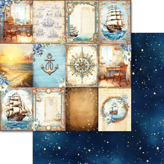 Memory Place Double-Sided Collection Pack 8"X8"-Sail Away {3}