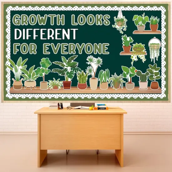 78 Pcs Greenery Classroom Bulletin Board Decorations {1}