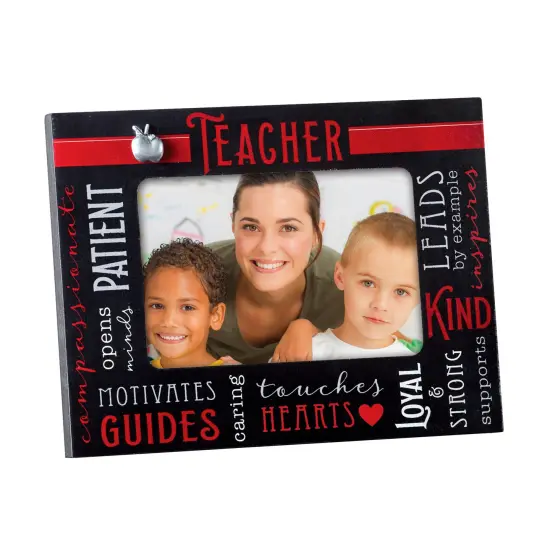 Collections Etc Unique Teacher Word Cloud Wooden Picture Frame {2}
