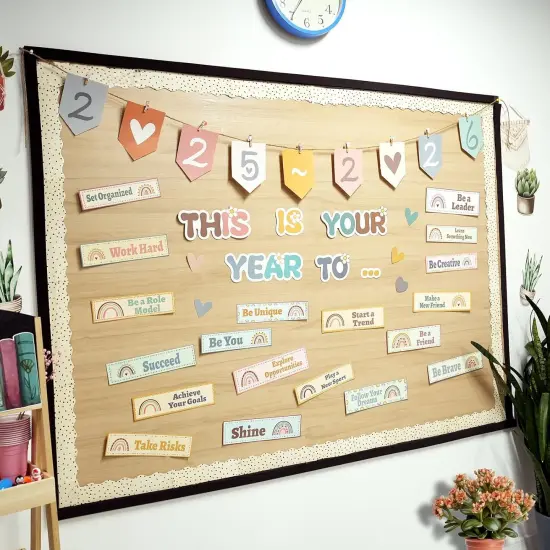 Boho Classroom Bulletin Board Decorations {4}