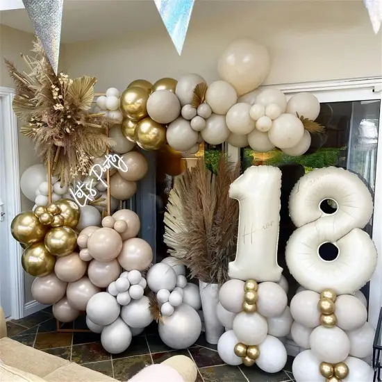 40 Inch Number 1 Balloon - Cream {3}