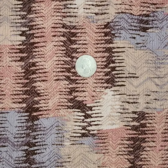 1 Yard 50/52" Wide Lightweight Woven Rustic Brown Rayon Crinkle Fabric {1}