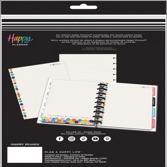 Happy Planner Classic Fill Paper-Happy Outlines {3}