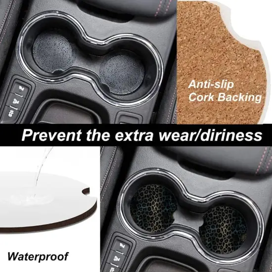 Ceramic Cup Holders Car Coasters for Women/Men {2}