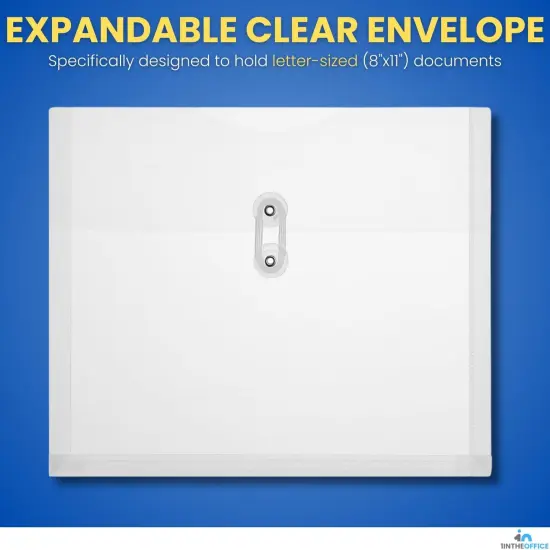 Poly Envelopes Expandable Plastic Clear {2}