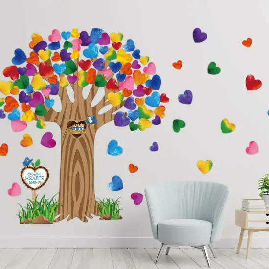 Classroom Tree Bulletin Board Decorations Set - Hearts {3}