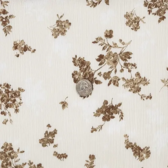 1 Yard Taupe Textured Rayon Crepon Fabric Breathable Lightweight Apparel Textile 50/52 Inch Wide {3}