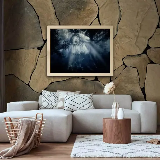 Birch Effect Frame with Mount, 12x16" &ndash; Horizontal/Vertical, No-Nail Hanging, Depth Display! {2}