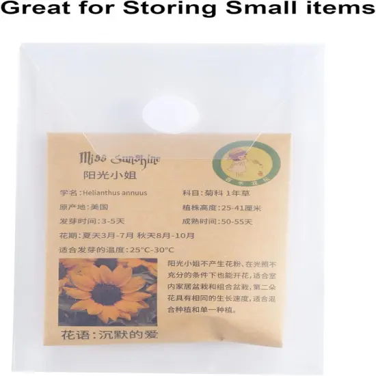 Vertical Plastic Envelopes - 20 Pack {5}