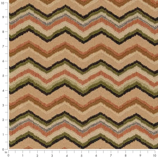 Desert - Brown,orangeRust AbstractGeometric,herringboneChevron Upholstery Fabric 54 Inches" {2}