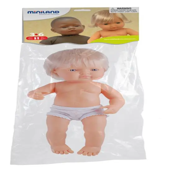 Miniland Multicultural Doll, Caucasian Boy, 15 Inches {3}