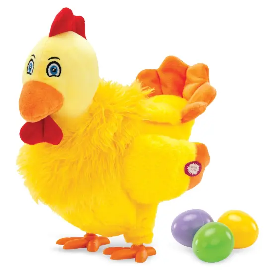 Collections Etc Musical Chick-A-Doodle Egg-Laying Hen Toy {2}