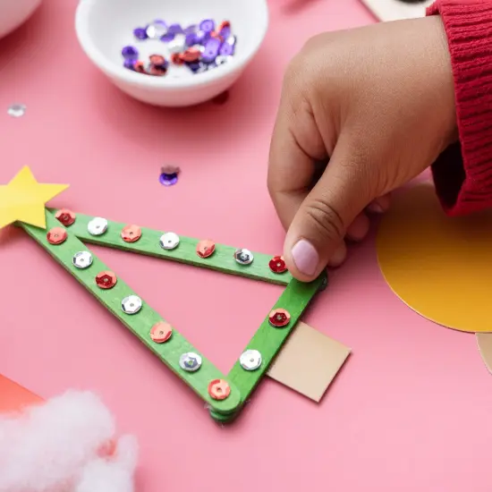 Colorbok Kids Christmas PDQ 4/Pkg-Holiday Popsicle Stick Ornament {3}