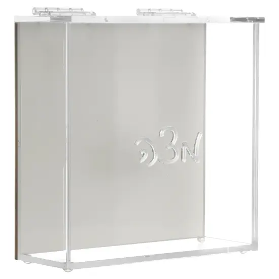 Lucite Matzah Box Gold {1}