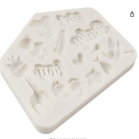 Large Baby Boy/Girl Theme Silicone Mold {3}