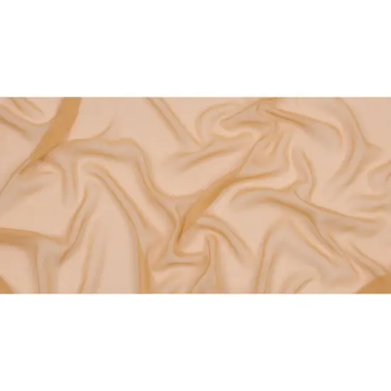 1 Yard Silk Chiffon Fabric 44" Wide Croissant Gold for Scarves & Overlays {3}