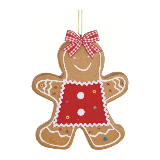 Gingerbread Boy & Girl Ornament {3}