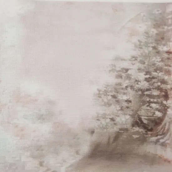 Silent Winter Designer Printed AIDA Fabric. Canvas for embroidery with an applied backgroundKF-1241A {1}