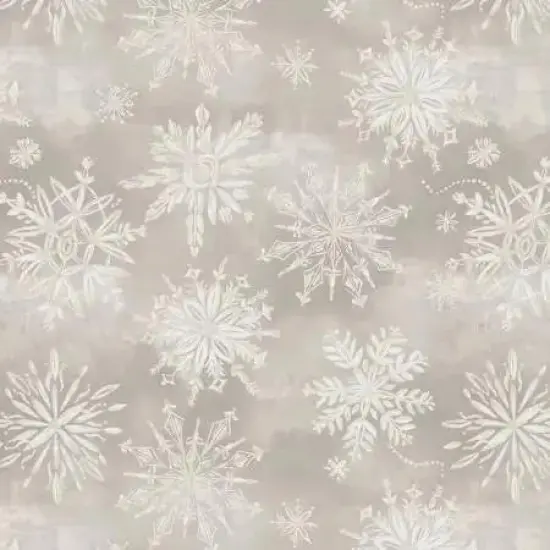 Fog Snowfall Cotton Wideback Fabric per yard {1}