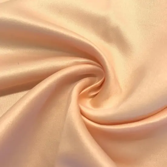 1 Yard Blush Peach Matte Satin Duchess Satin Fabric 58/60&Prime; Wide {1}