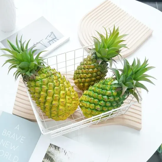 2 Pack Artificial Pineapple - Medium Green {3}