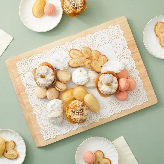 Rectangular Paper Doilies for Placemats, Cakes, Desserts (White, 15.5 x 11.7 In, 100 Pack) {2}