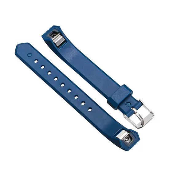 Zodaca TPU Watch Band Compatible with Fitbit Alta and Alta HR, Fitness Tracker Replacement Band for Men and Women, Blue {4}