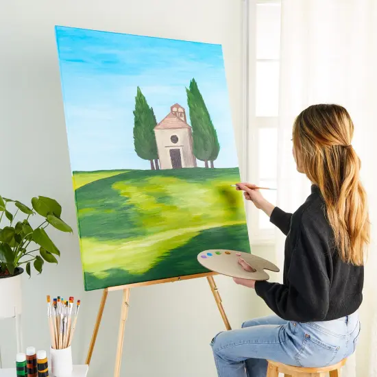 Stretched White 30x40 Canvas Boards for Painting for Artists, Acrylic, Oil Paints (2 Pack) {2}