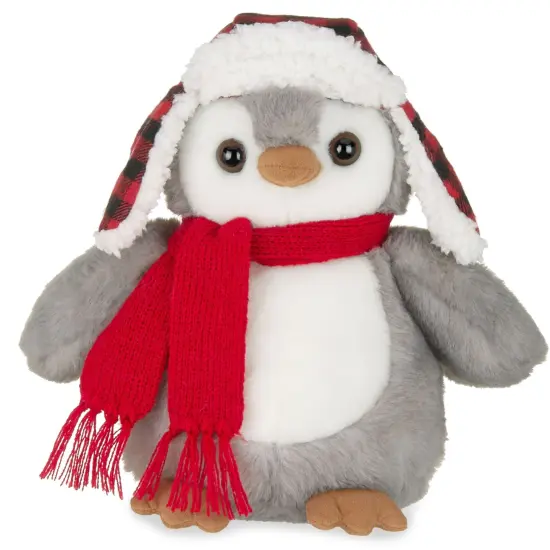 Bearington Cappy Plush Penguin Stuffed Animal, 9.5 " Stuffed Penguin, Ideal Christmas Animal Gift for Toddlers, Kids & Teens, For Ages 3-14 Multicolor {1}