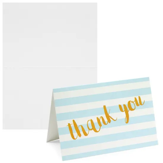 144-Pack Bulk Thank You Cards Set with Envelopes, Blank Inside for Birthday Party, Baby Shower, Wedding, Employee Appreciation, All Occasions, 6 Assorted Designs (4x6 in) {6}