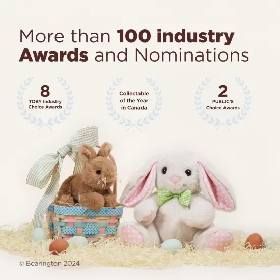 Bearington Dotty Daisy The Stuffed Elephant, 10 Inch Elephant Stuffed Animal, Easter Stuffed Animal Pink {4}