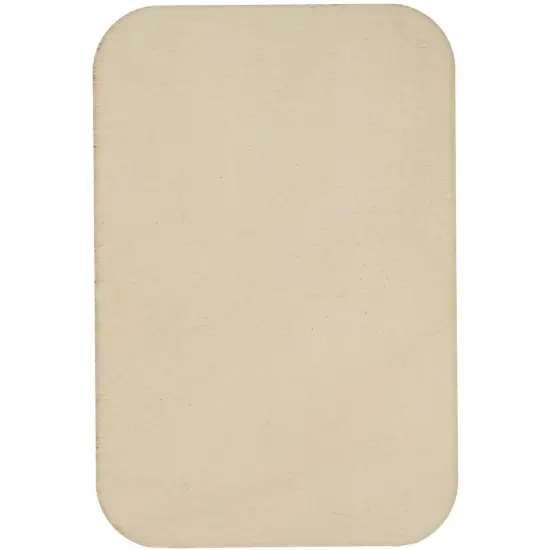 60 Pack Unfinished Wood Cutouts for Crafts, Rectangle Wooden Slices for DIY Projects (2 x 3 In) Brown {6}