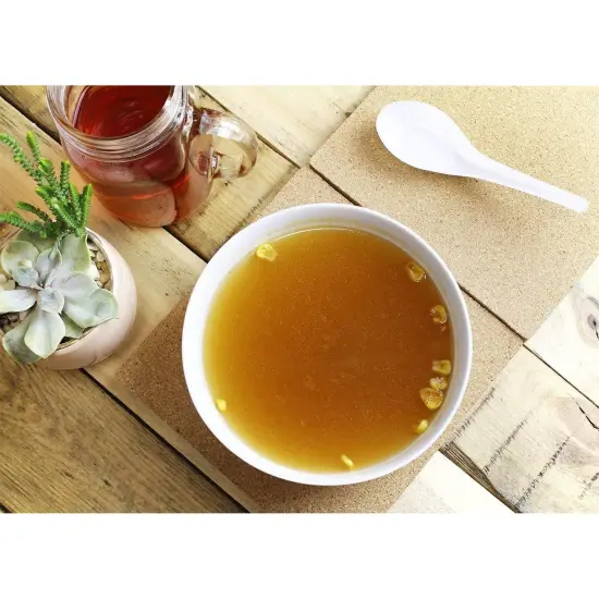 50-Pack Disposable Plastic Chinese Asian Soup Spoons For Appetizer, Ramen, Pho, 5.4 x 1.5 Inches, White {3}