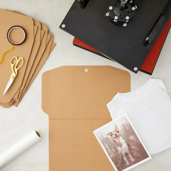 24 Pack Adult Cardboard Shirt Form, Arts and Crafts Supplies, Retail Store and Pop-Up Shop Display, T-Shirt Printing Painting, Screen Printing (17 x 30 Inches, Brown) {2}