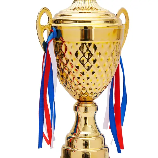 Large Gold Trophy Cup for Sports Championships, Tournaments, Award Competitions, Spelling Bee (15.2 x7.5 x 4.75 in) {7}
