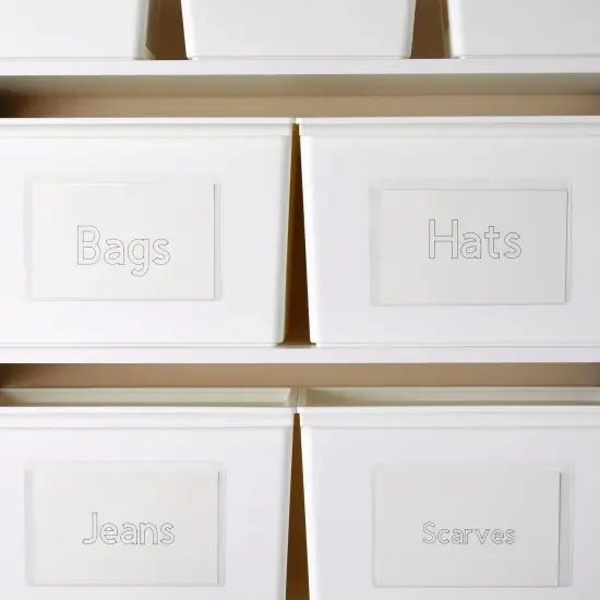 50-Pack Clear Adhesive Pockets Sleeves 5x8 for Index Card and Planners, Bulk Top Load Plastic Label Holder Protector for Photos, Note Cards, Office Supplies, Small Business {6}